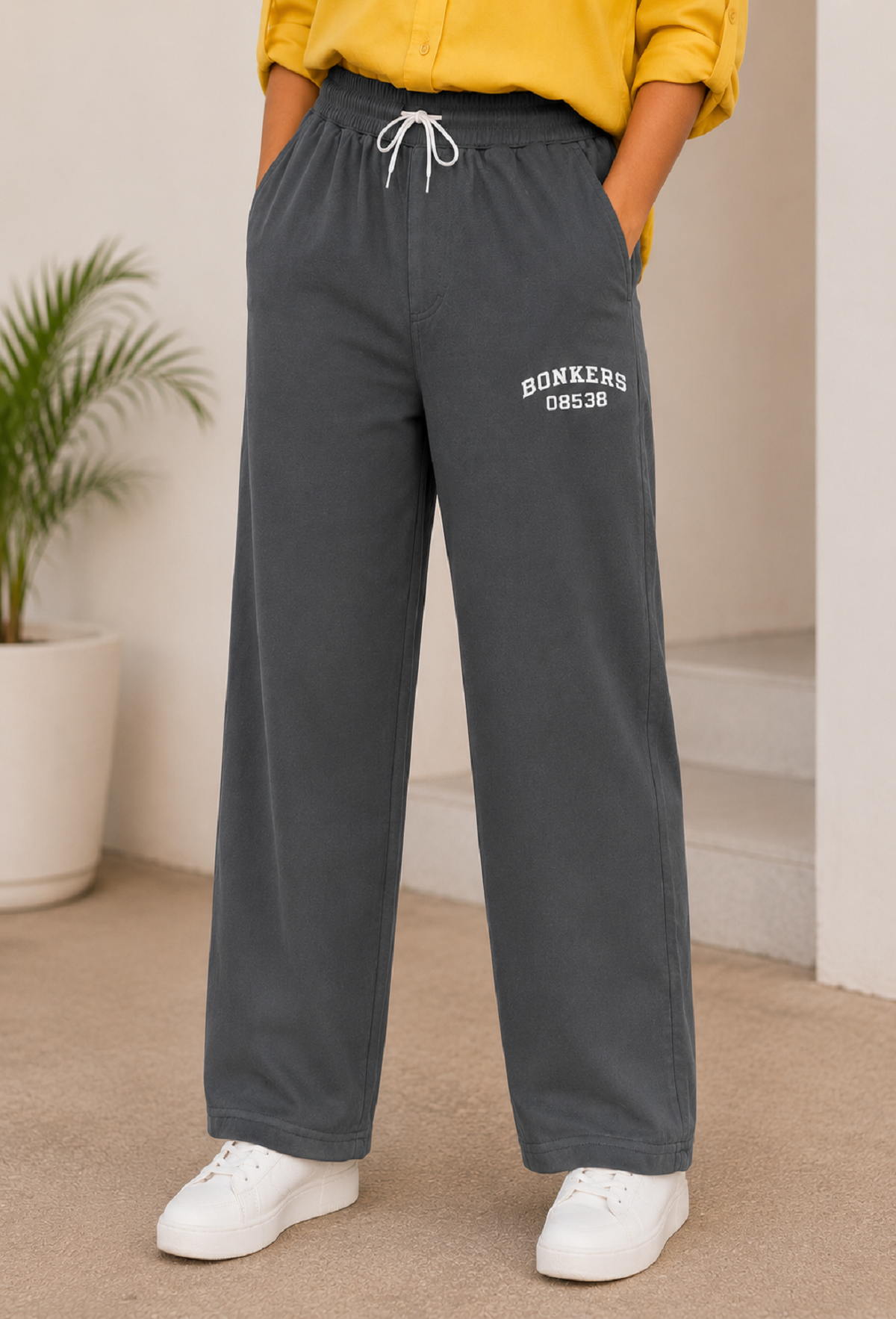 A n 'e Cotton Steel Smoke women Bonkers Pant