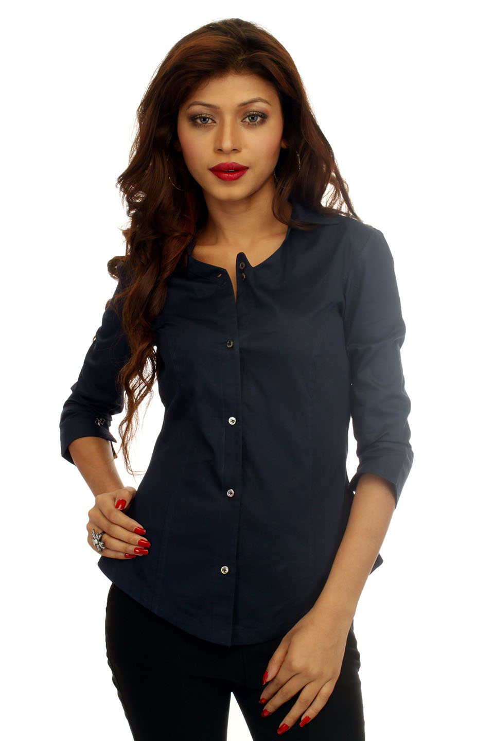 Ash Corporate Cotton  shirt With Swarovski Crystal Logo