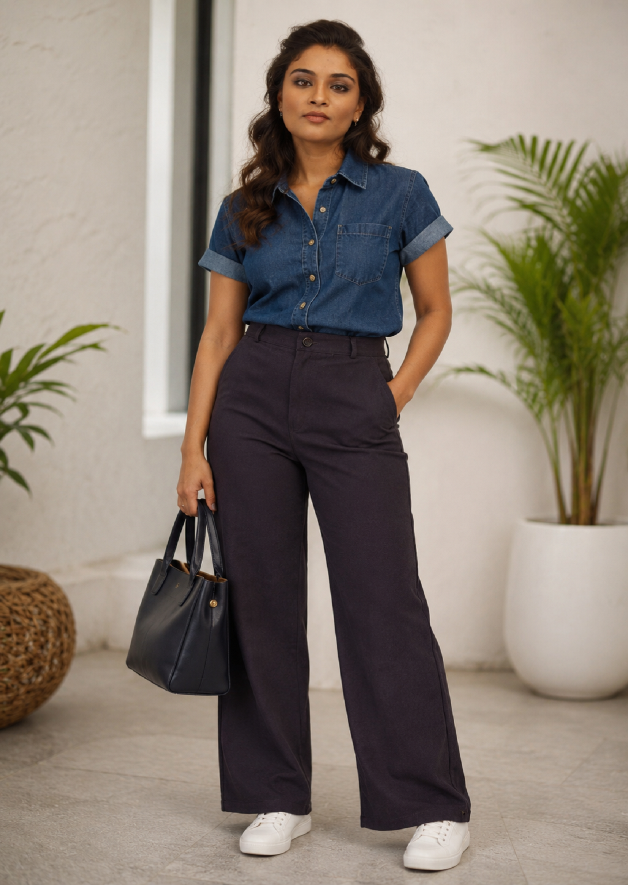 A n' e Wine women Flare corporate pants