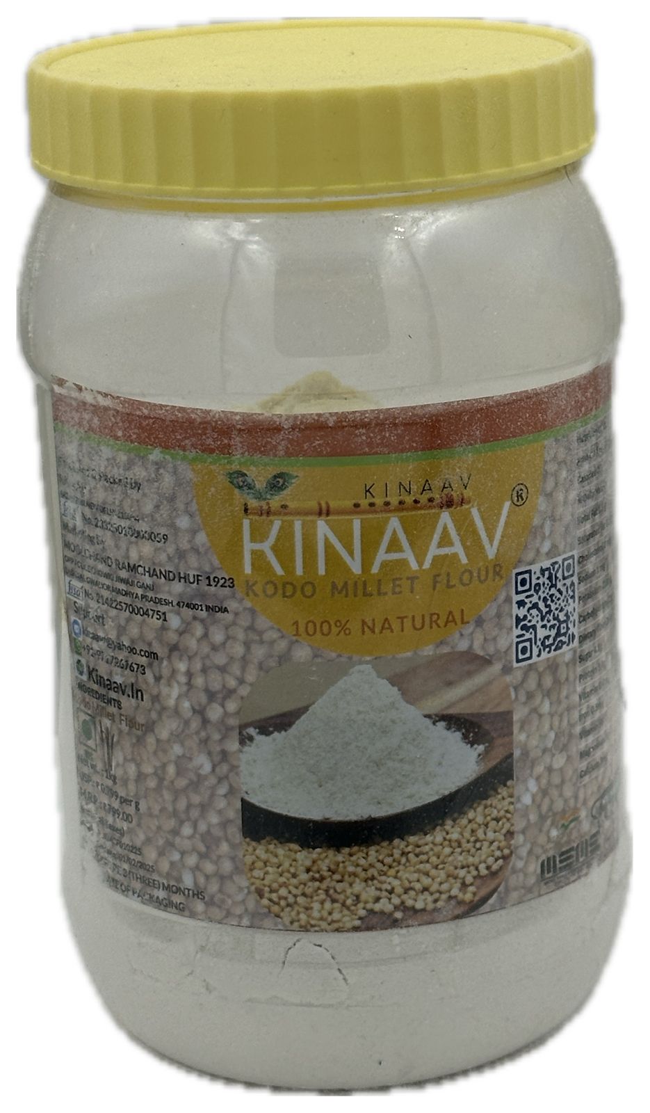 Kinaav Kodo Millet Flour jar